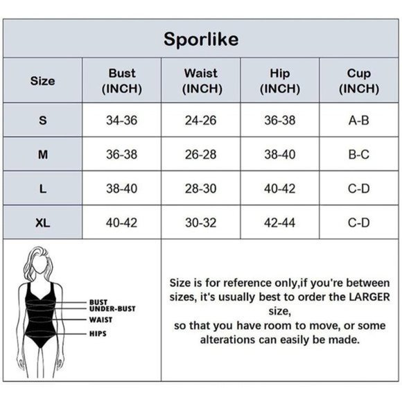 Women's Polyester Printed 2PCS High Waist Ruffle V Neck Swimsuit - Medium‎ - Picture 2 of 6